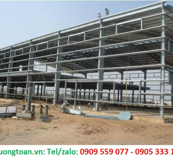 CHUYÊN NHẬN GIA CÔNG LẮP DỰNG KHUNG NHÀ THÉP TIỀN CHẾ