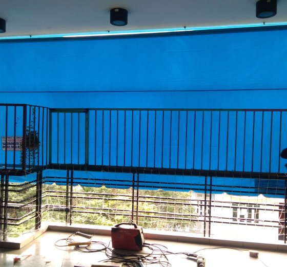 BẠT RÚT CHE NẮNG THÔNG MINH  THI CÔNG LẮP ĐẶT TRỌN GÓI