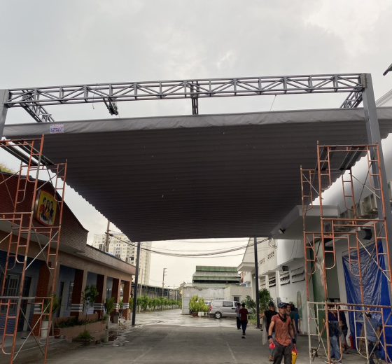 CHUYÊN LẮP ĐẶT MÁI CHE BẠT KÉO GIÁ RẺ LONG AN