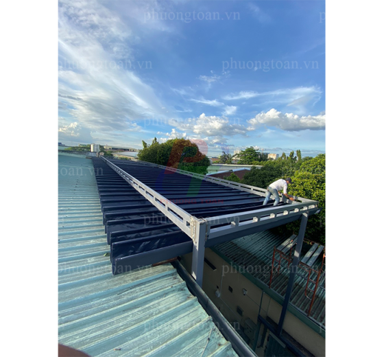 Mái Bạt Xếp Rẻ Đẹp Thi Công Lắp Đặt Tận Nơi Nhanh Chóng