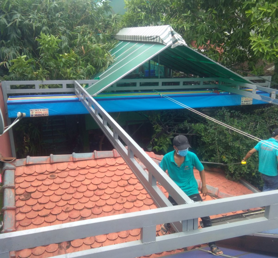 CÔNG TY MAY GIA CÔNG BẠT MÁI XẾP CHE MƯA NẮNG GIÁ RẺ