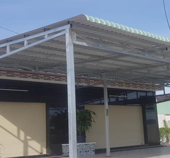 LÀM MÁI TÔN CHE MƯA NẮNG NHÀ ĐỂ XE, NHÀ KHO, KHO XƯỞNG