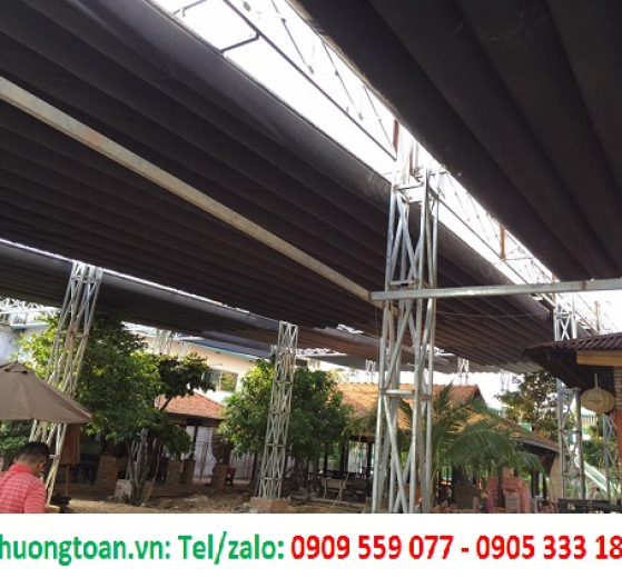 XƯỞNG CƠ KHÍ CHUYÊN THIẾT KẾ, LẮP ĐẶT CÁC LOẠI MÁI XẾP GIÁ RẺ 