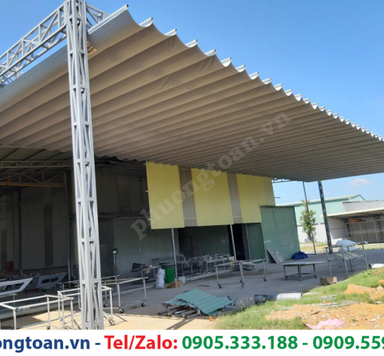 NHẬN GIA CÔNG MAY BẠT LÀM MÁI CHE SÂN PHƠI