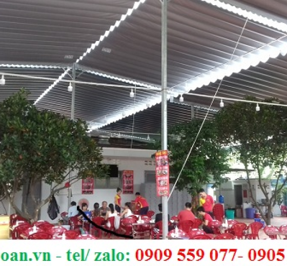 BẢNG GIÁ LẮP ĐẶT MÁI XẾP QUÁN NHẬU BAO NHIÊU TIỀN