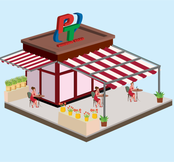 Thiết kế mái che, mái bạt kéo