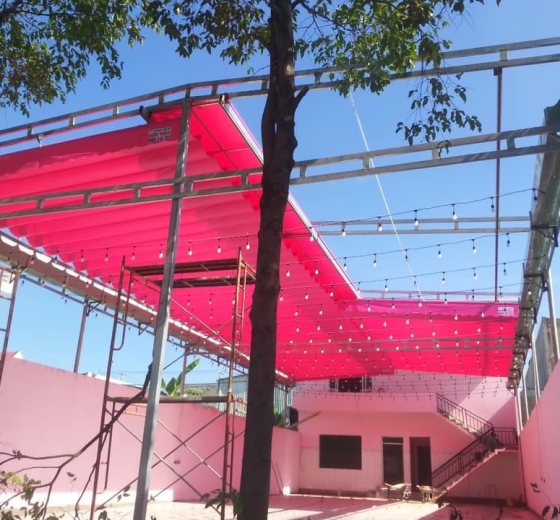 VẢI BẠT CHE BAN CÔNG BẠT SỌC HÀN QUỐC SIÊU BỀN GIÁ TỐT