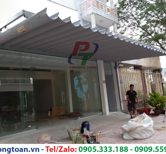 MÁI XẾP BẠT KÉO RẺ ĐẸP THI CÔNG CHẮC CHẮN