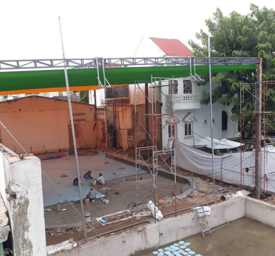 MAY BẠT CHE NẮNG MƯA KHỔ LỚN CHE SÂN VẬN ĐỘNG, CÔNG TRÌNH