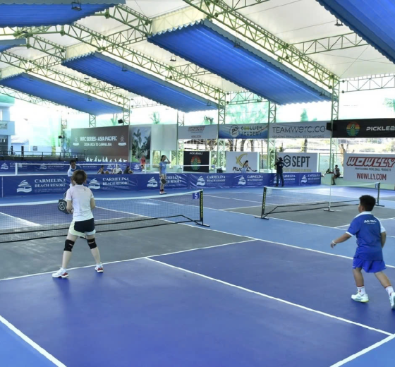 THI CÔNG MÁI CHE CHO SÂN PICKLEBALL