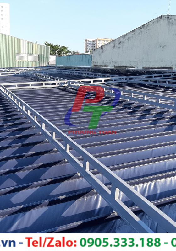 Thi Công Mái Xếp Cố Định Quận 12 TPHCM - Mái Che Nhà Xưởng