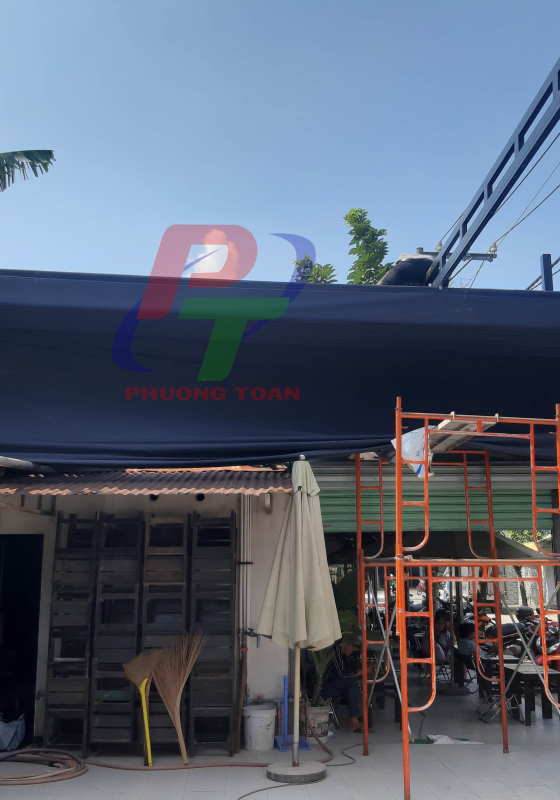 Mái Xếp Kéo Tay Cho Quán Cafe Kiên Đường Xuân Thới Thượng Hóc Môn