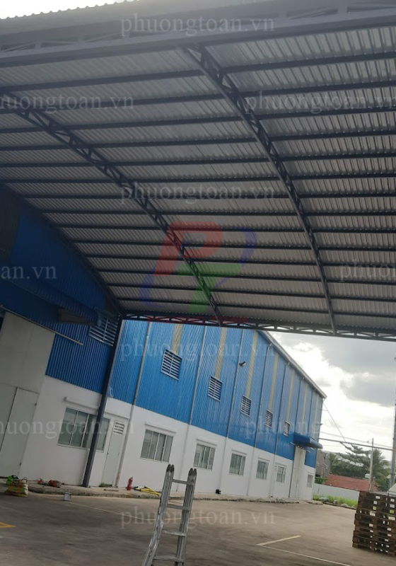 MÁI VÒM TÔN NHÀ XƯỞNG, LONG AN