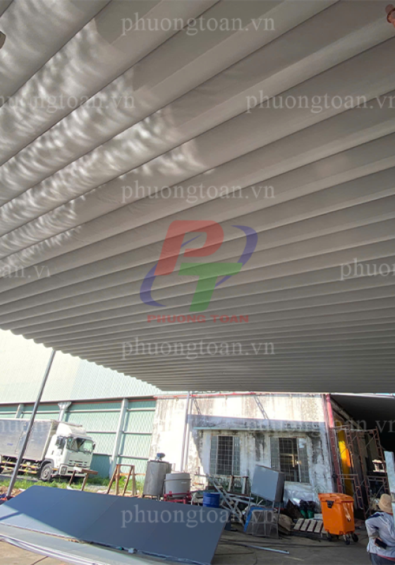 THI CÔNG MÁI XẾP LƯỢN SÓNG CHO CÔNG TY BAO BÌ Ở TÂY NINH