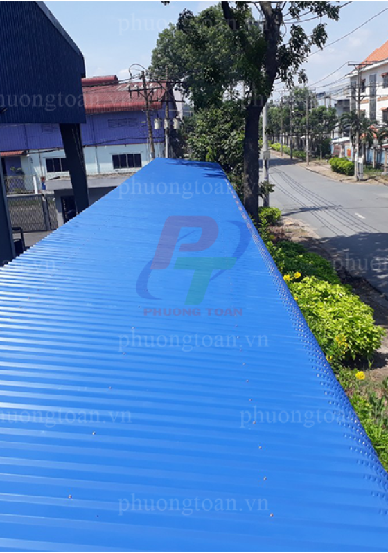 THI CÔNG MÁI CHE NHÀ XƯỞNG