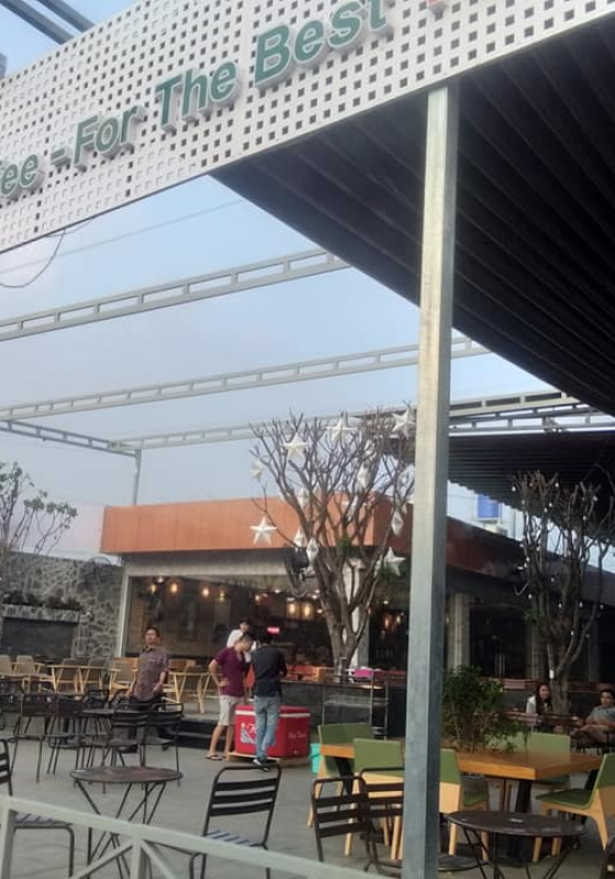 MÁI XẾP BẠT KÉO - Quán Cafe Viva Star