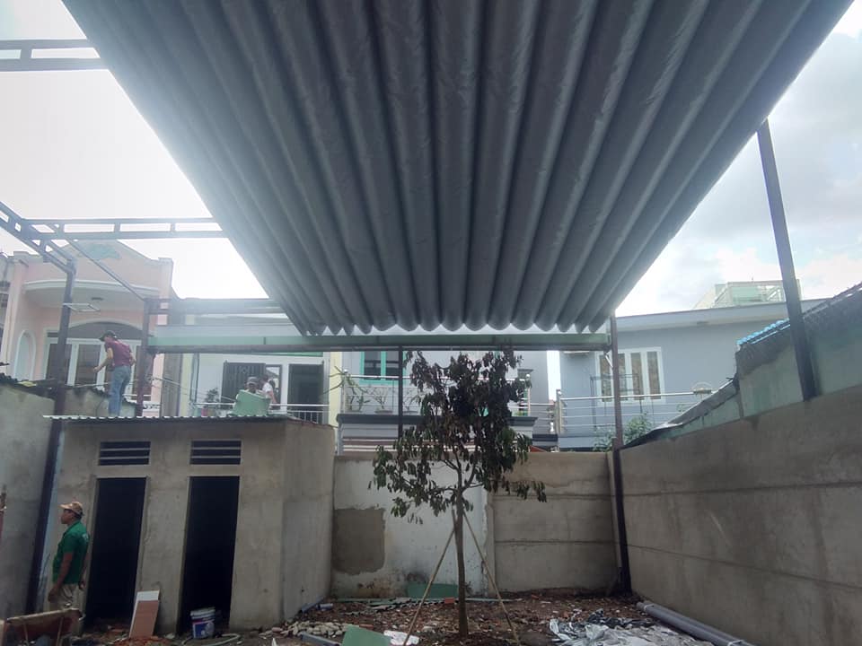Làm bạt che cafe sân vườn tphcm