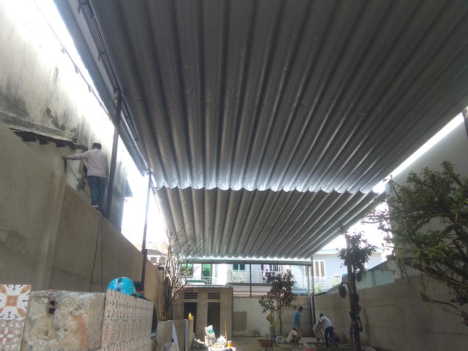 bạt che cafe sân vườn