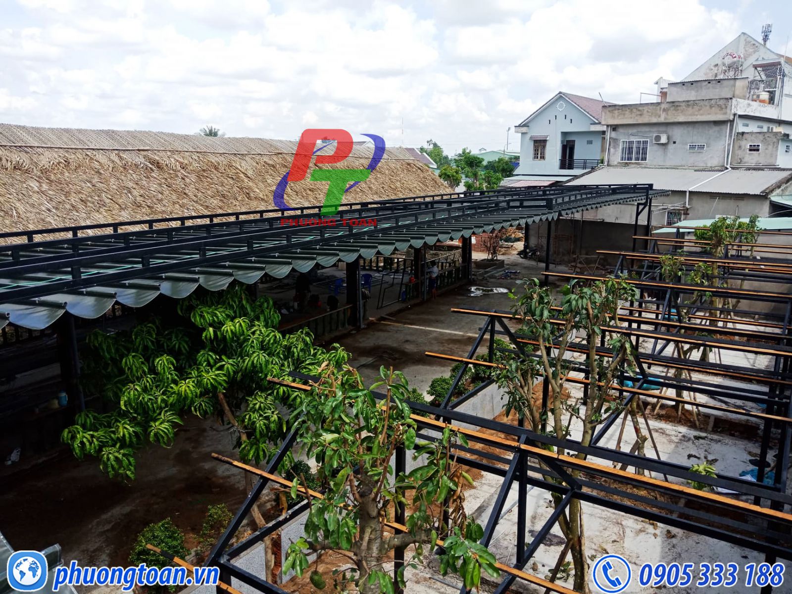 Mái xếp nhà hàng đẹp tphcm