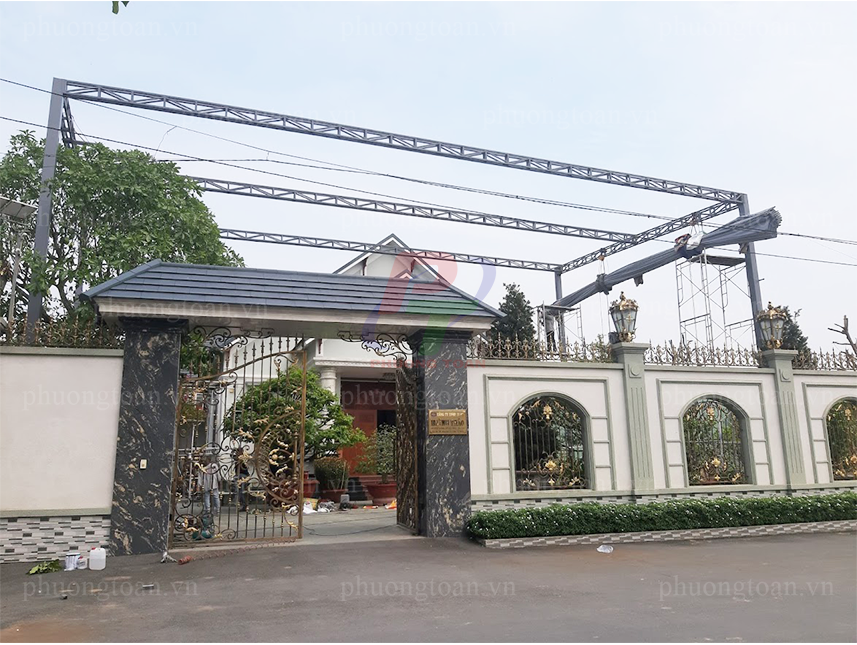 Lắp đặt mái bạt xếp di động