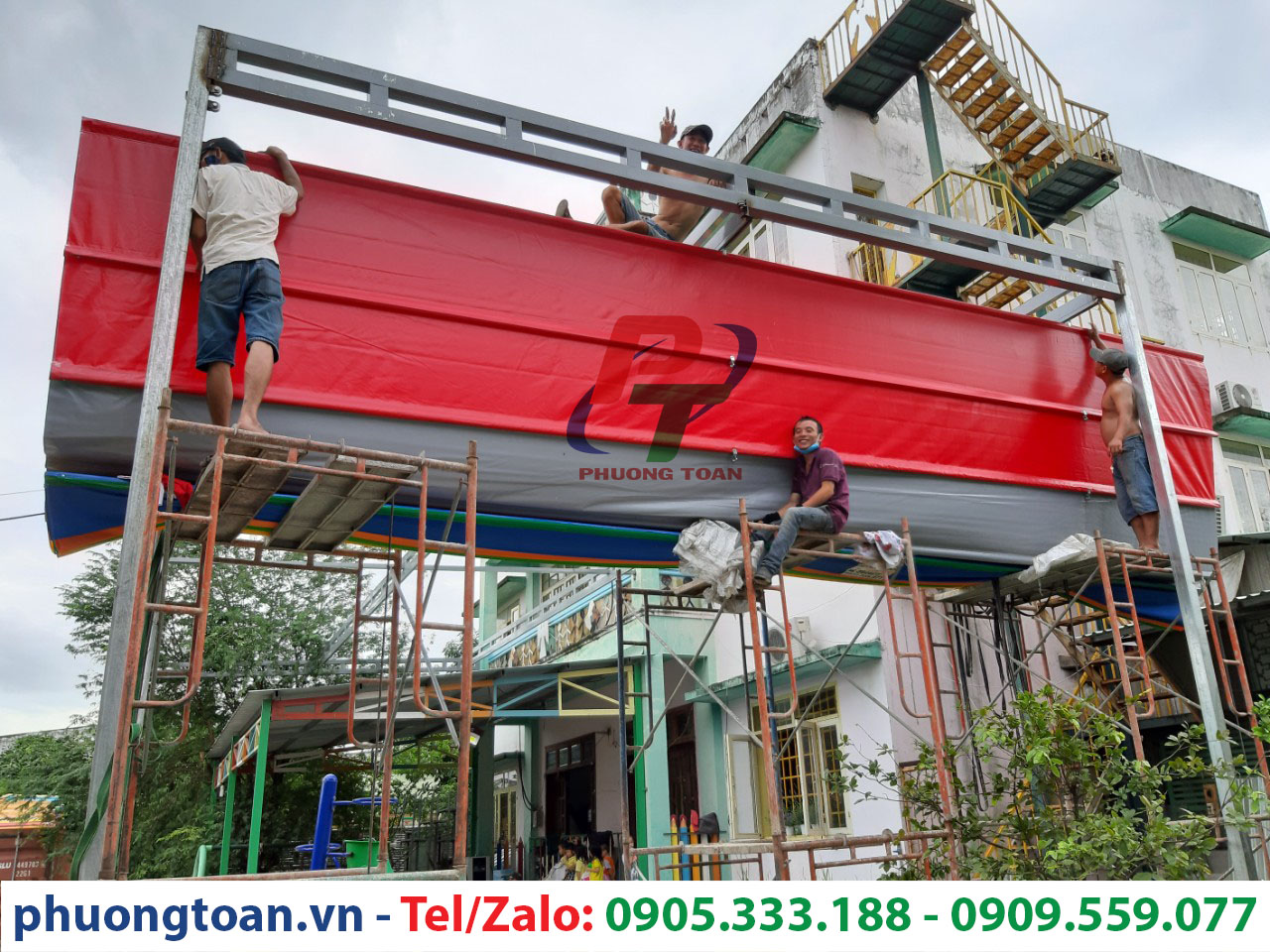 làm mái kéo xếp đẹp