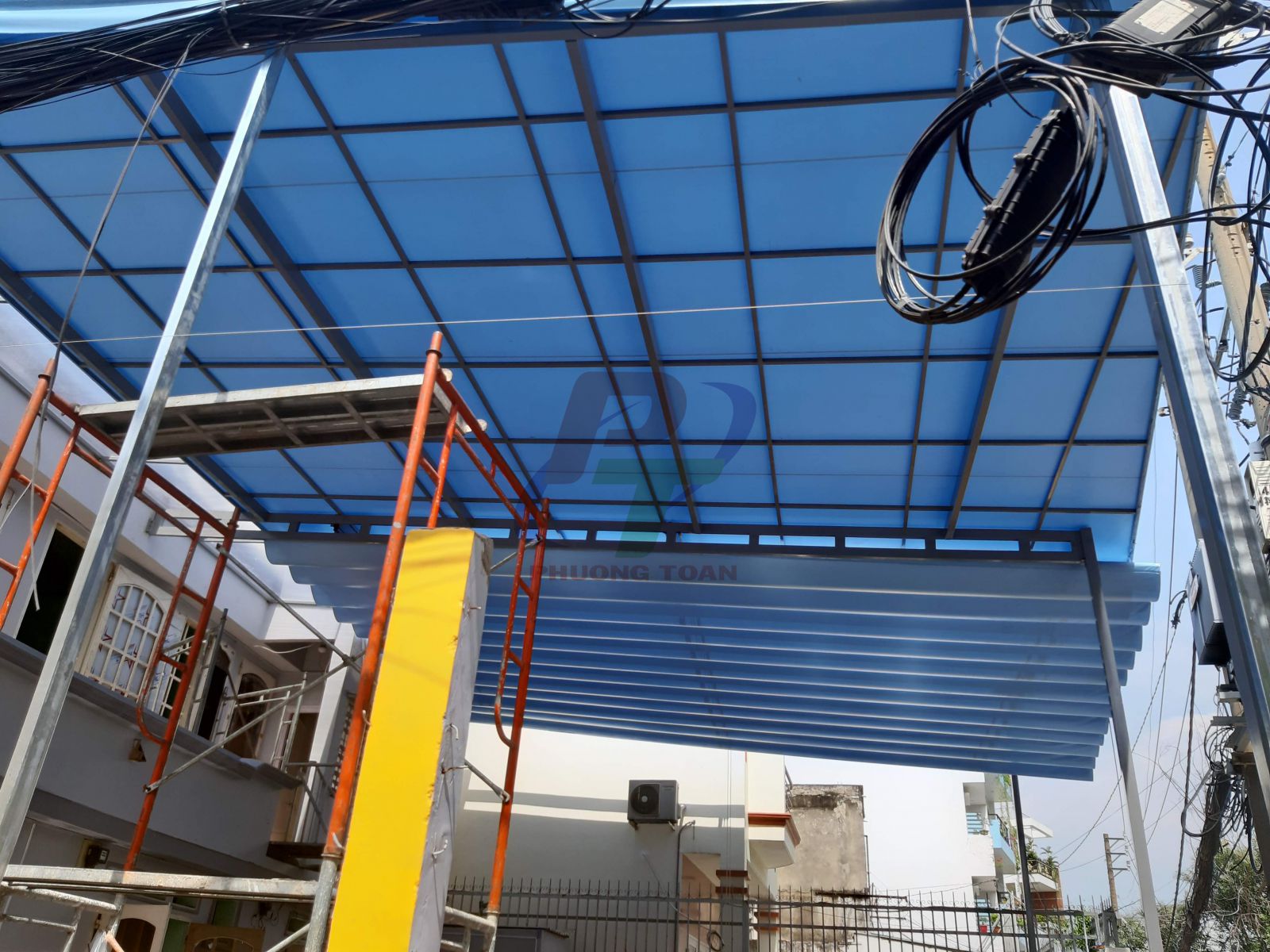 Mái bạt cố định