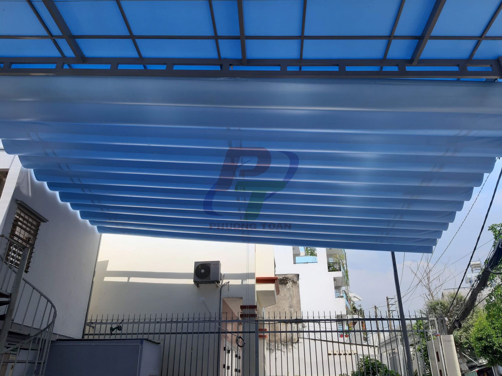 Mái che bằng bạt đẹp giá rẻ
