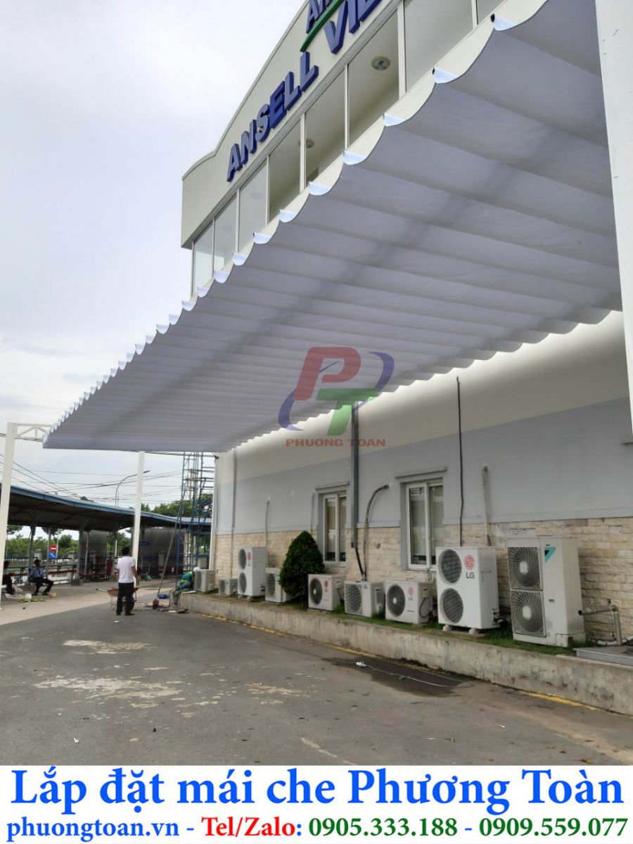 Bạt che nắng mưa nhà xưởng