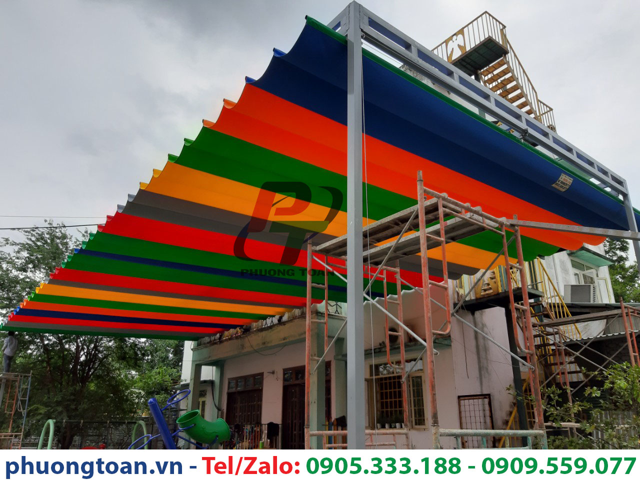 Mái xếp lượn sóng