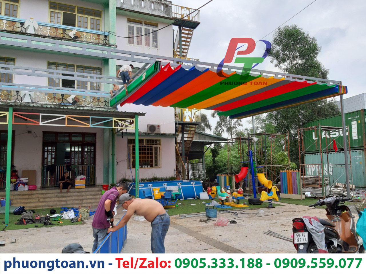 Mái che xếp đẹp giá rẻ