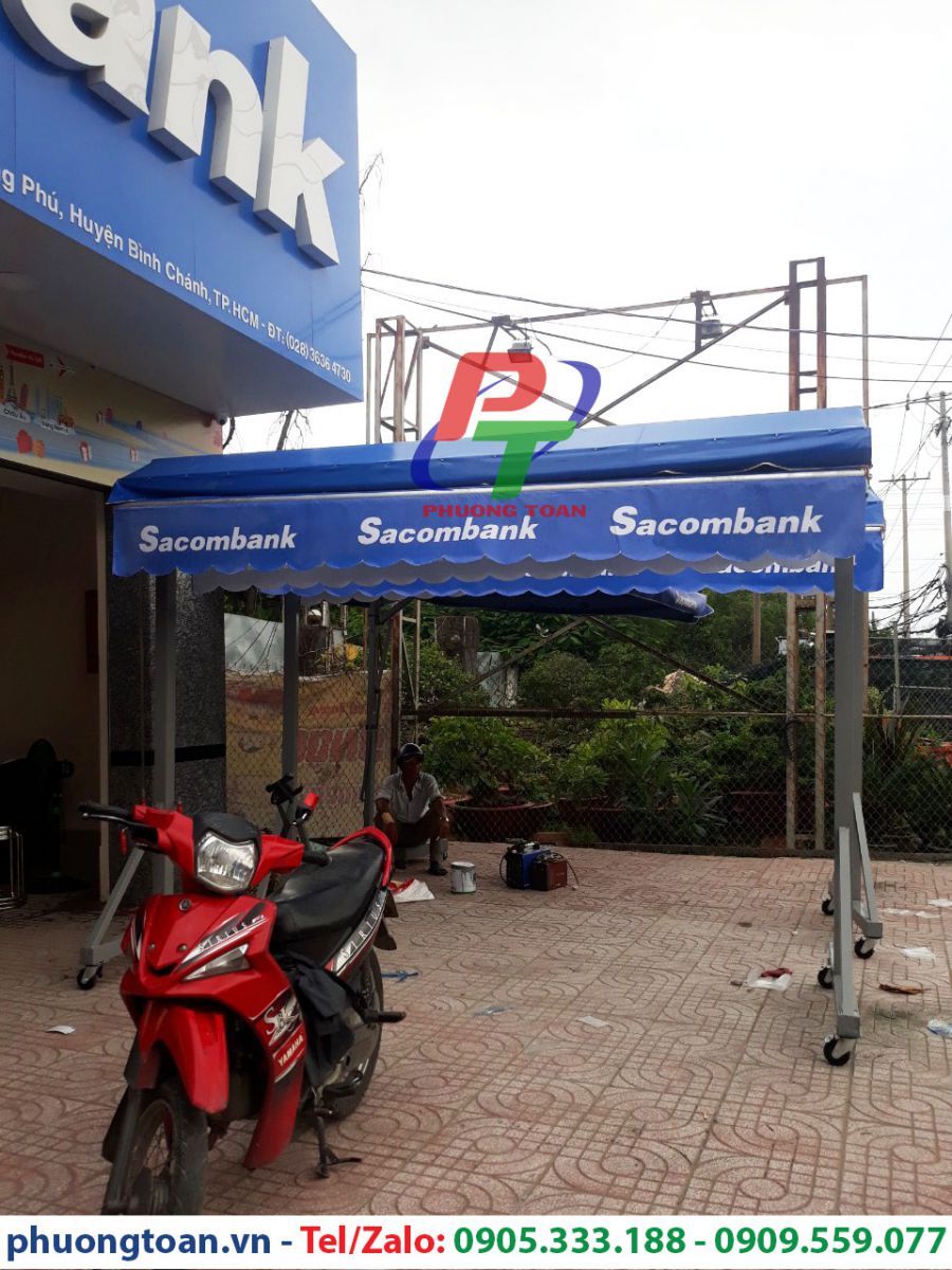 Mái hiên chữ A Sacombank