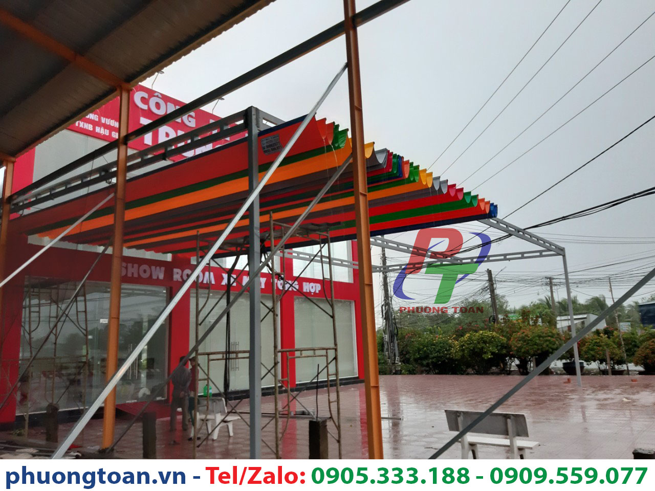 Mái xếp lượn sóng