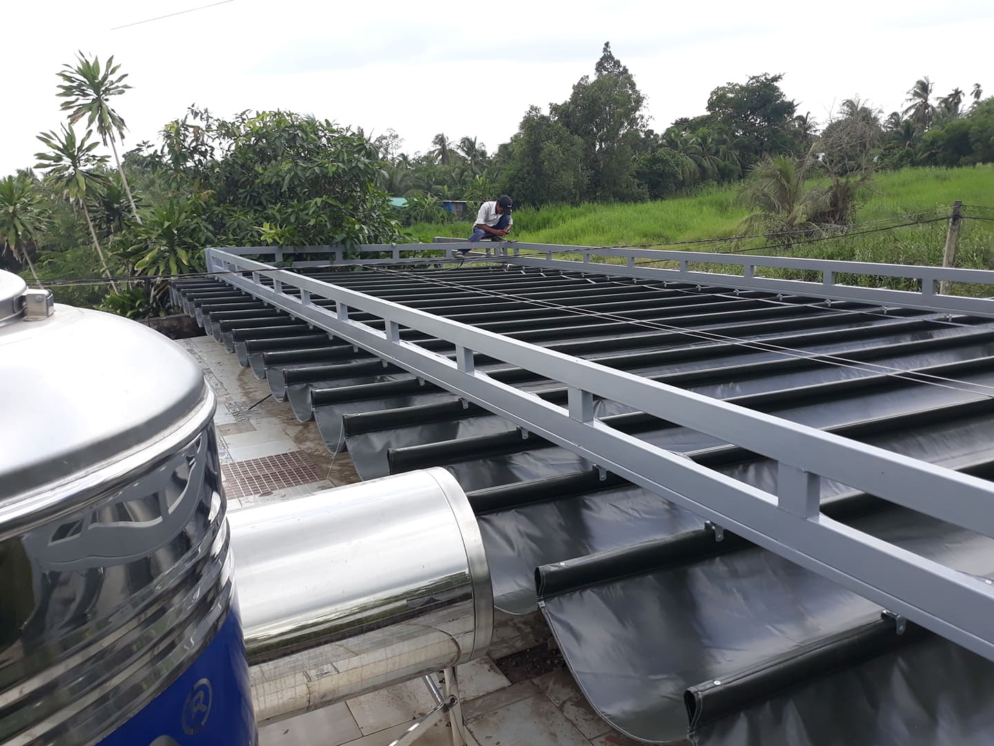 Mái che sân trước chất lượng