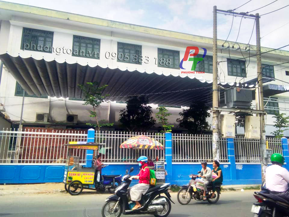 Mái xếp di động quán cafe