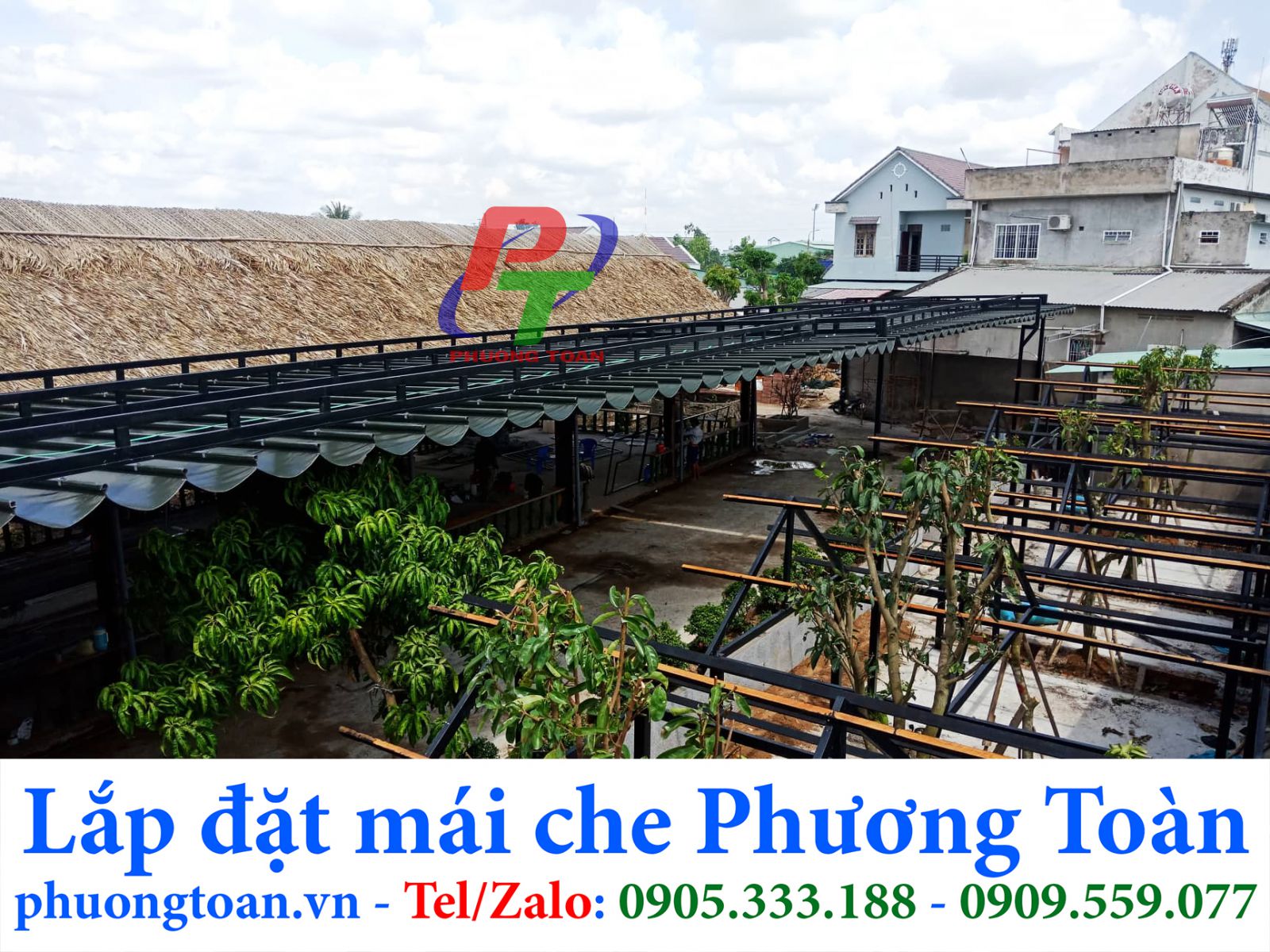 Mái xếp nhà hàng đẹp