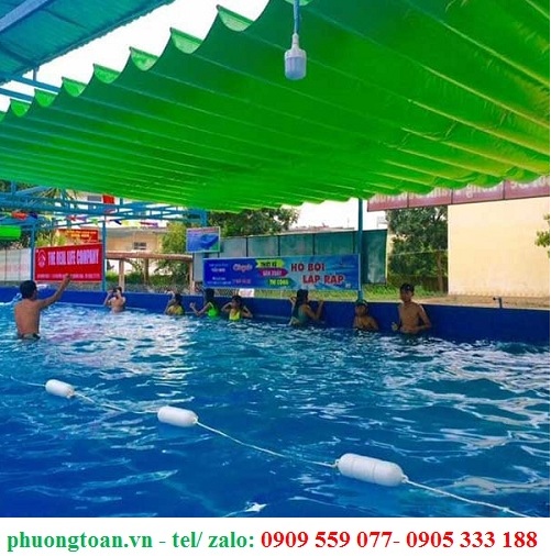 Mái xếp hồ bơi