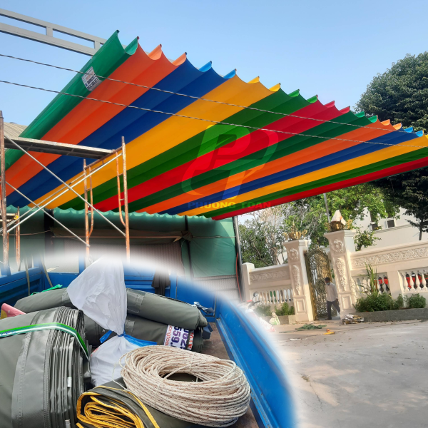 May Bạt Làm Mái kéo