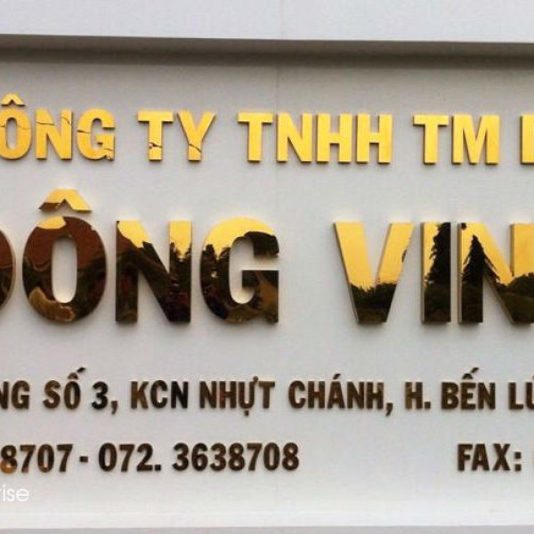 BẢNG HIỆU CÔNG TY CHỮ VÀNG