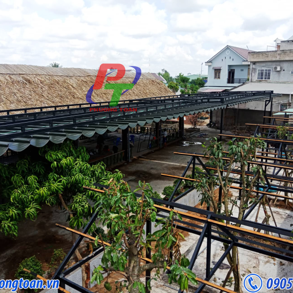 BẠT CHE QUÁN CÀ PHÊ SÂN VƯỜN ĐẸP