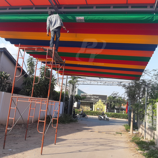 Mái Xếp Bạt Kéo Đẹp Giá Rẻ
